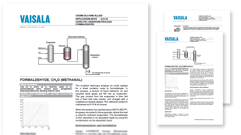 Catalytic Oxidation Process: Formaldehyde