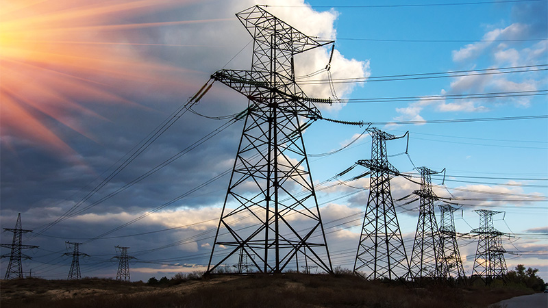 HIgh-voltage power lines