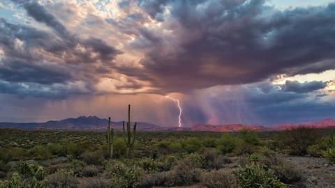 Lightning in national parks