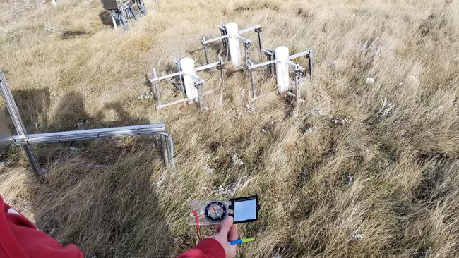 GMP434 sensors installed in soil.